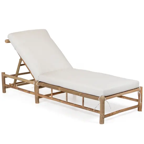 Solsäng enkel bambu/offwhite