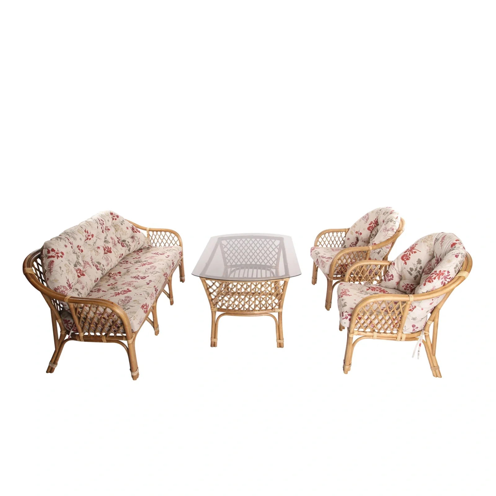 Sabina 3-sitsgrupp brun/nature