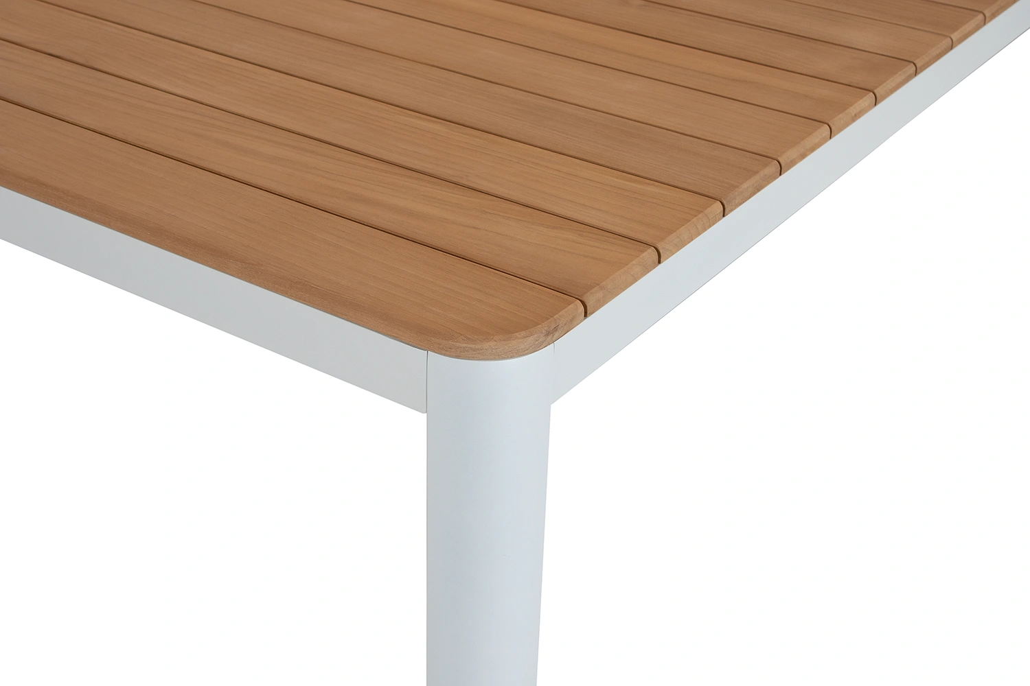 Verona matbord Cream/teak 220x100 cm