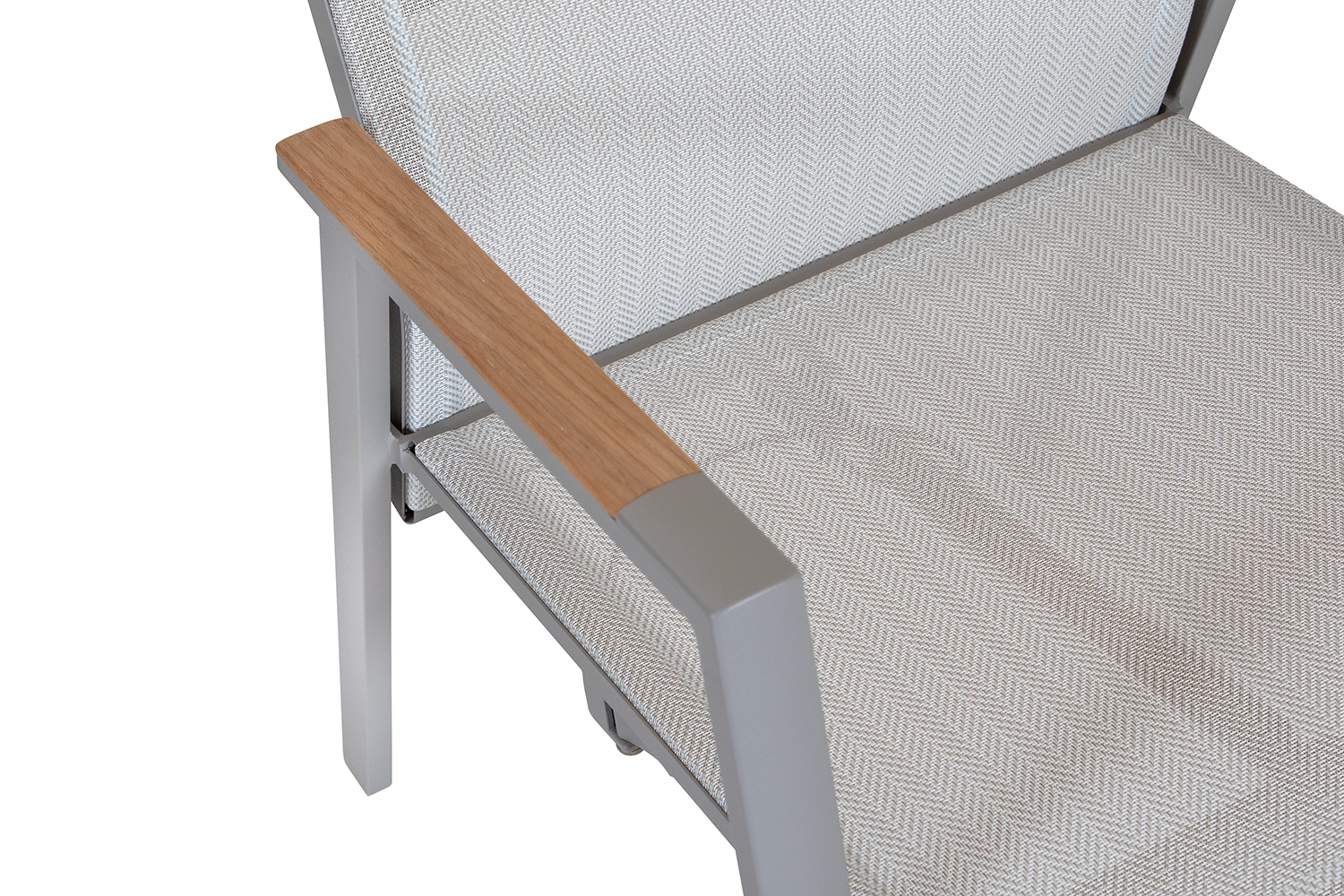 Dallas positionsstol Fiskbenstextilen khaki/beige