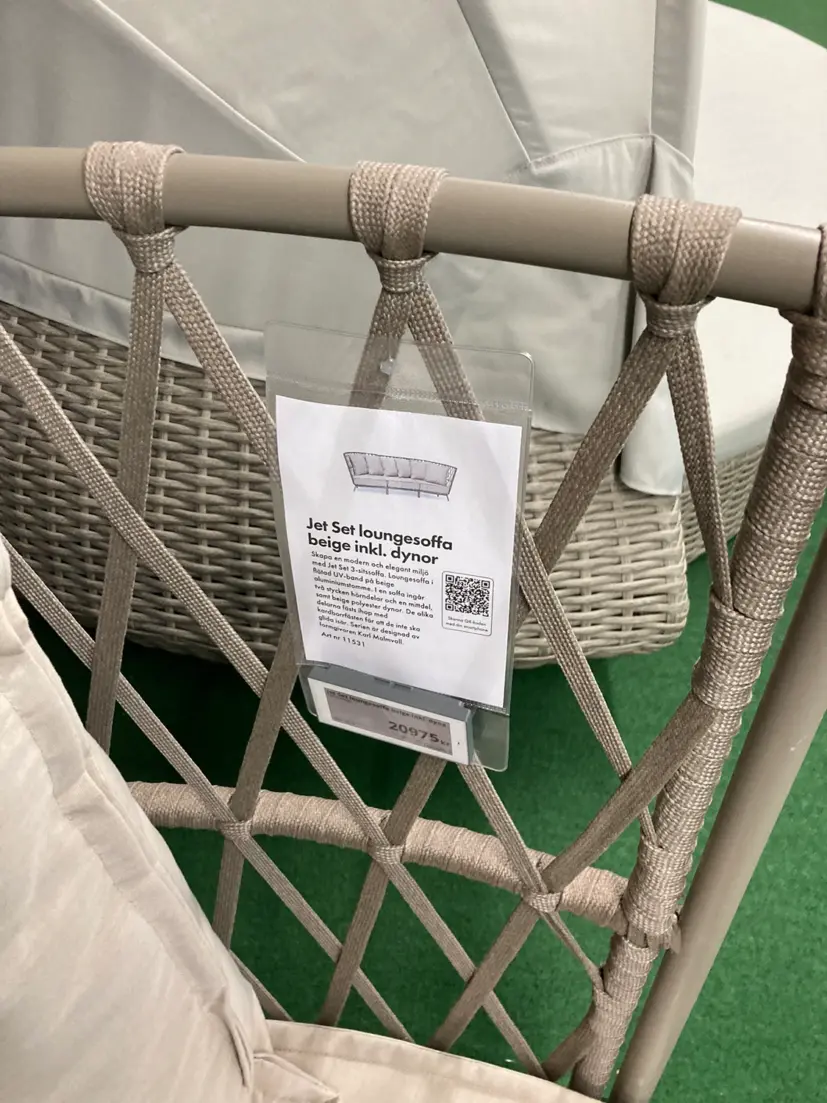 Jet Set loungesoffa beige