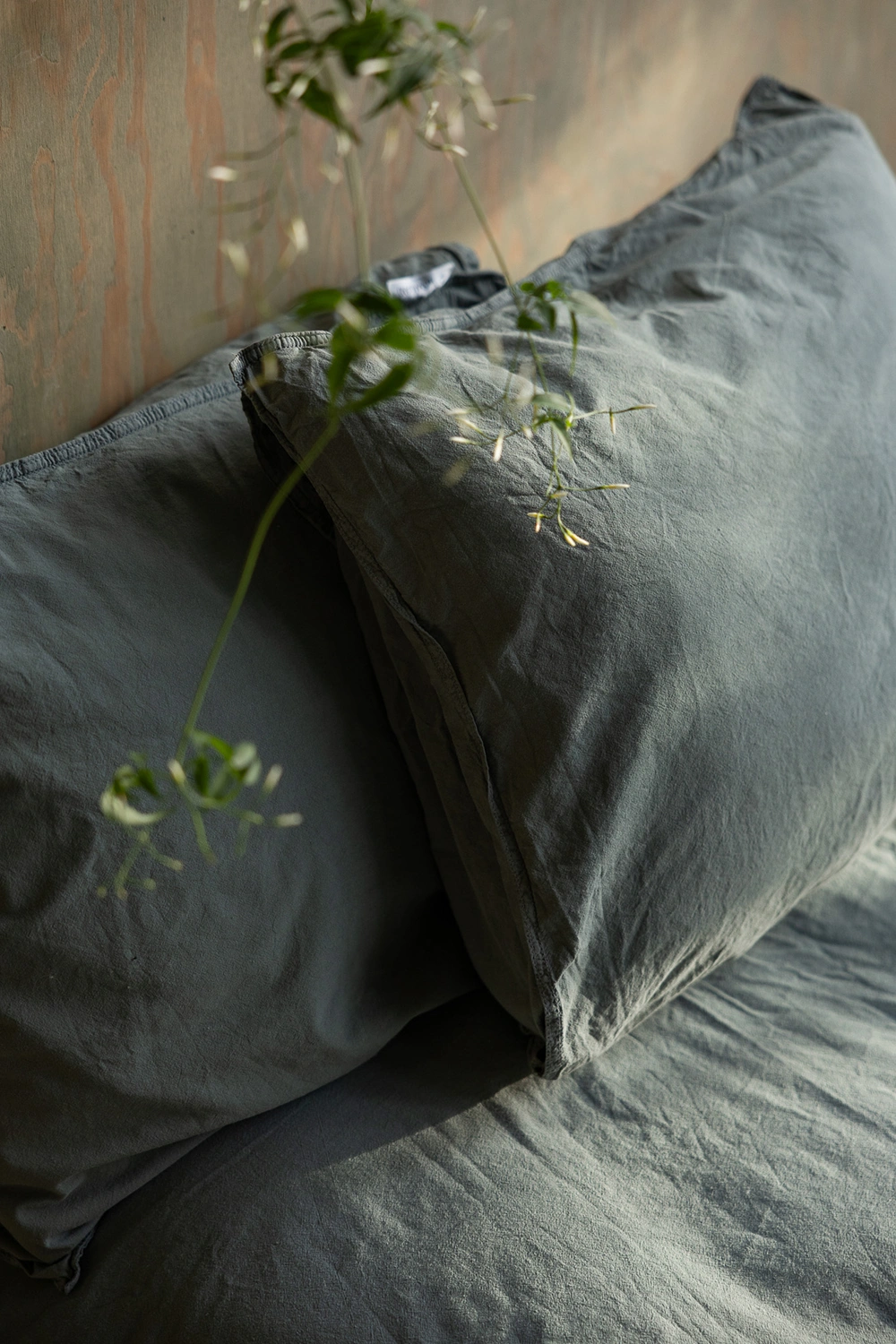 Crinkle örngott petrol 50x60 cm