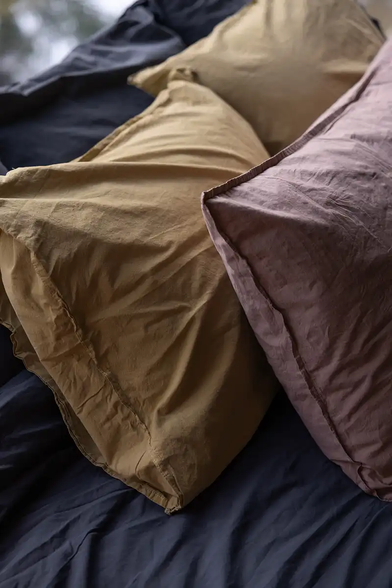 Crinkle bäddset rose taupe, 150x210 + 50x60 cm