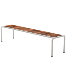 Avanti bänk lång vit/termoask