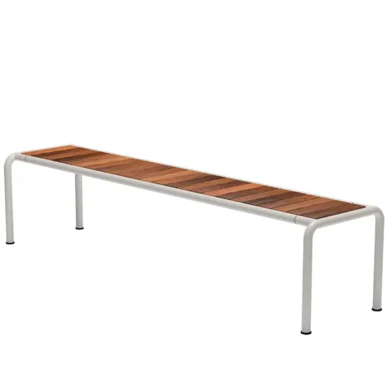 Avanti bänk lång vit/termoask