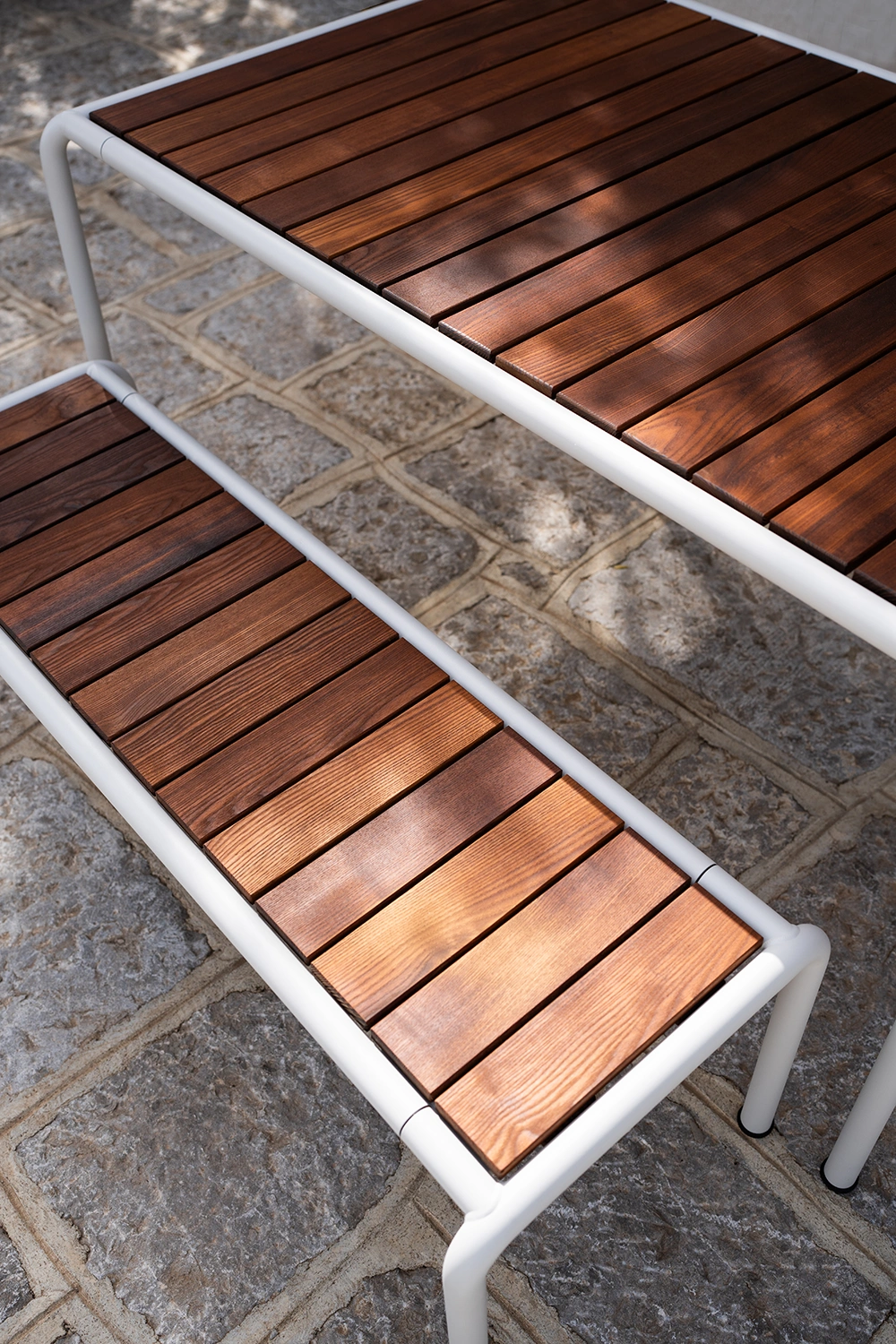 Avanti bänk medium vit/termoask