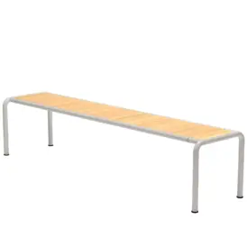 Avanti bänk lång vit/furu