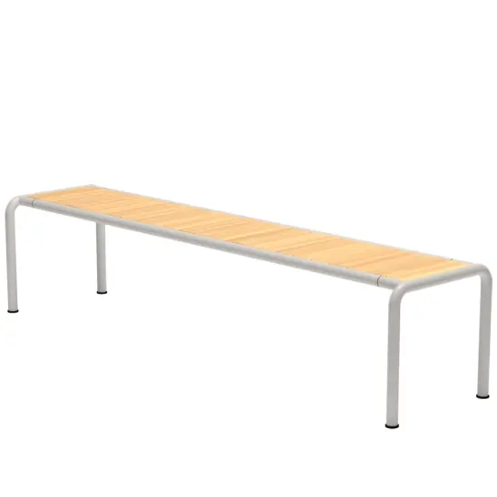 Avanti bänk lång vit/furu