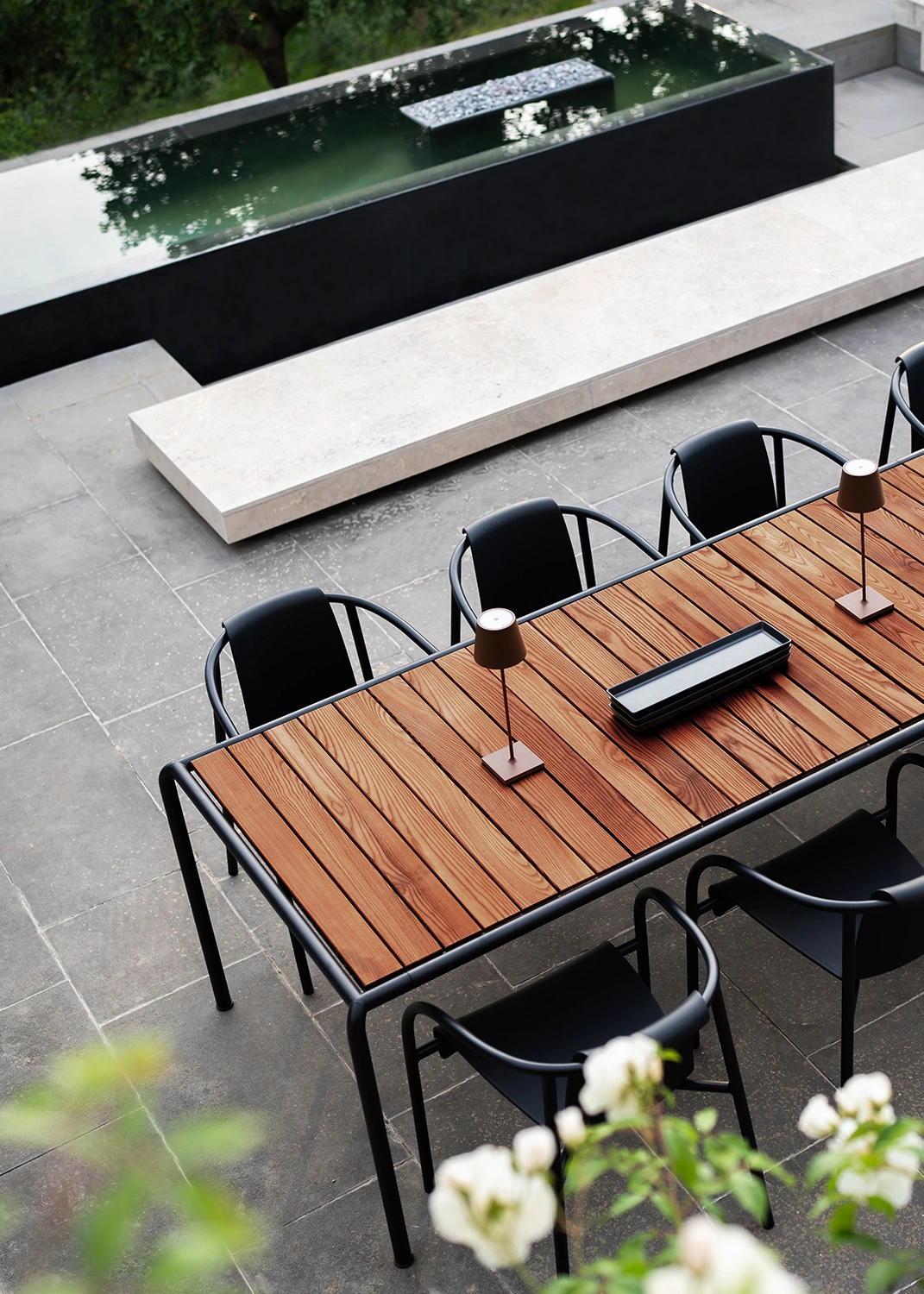 Avanti bord svart/termoask 220x100 cm