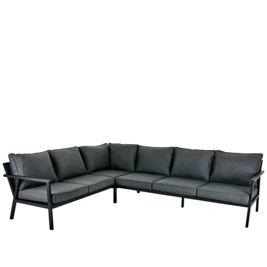 Rana hörnsoffa svart/onyx, Låg V291/H224 cm