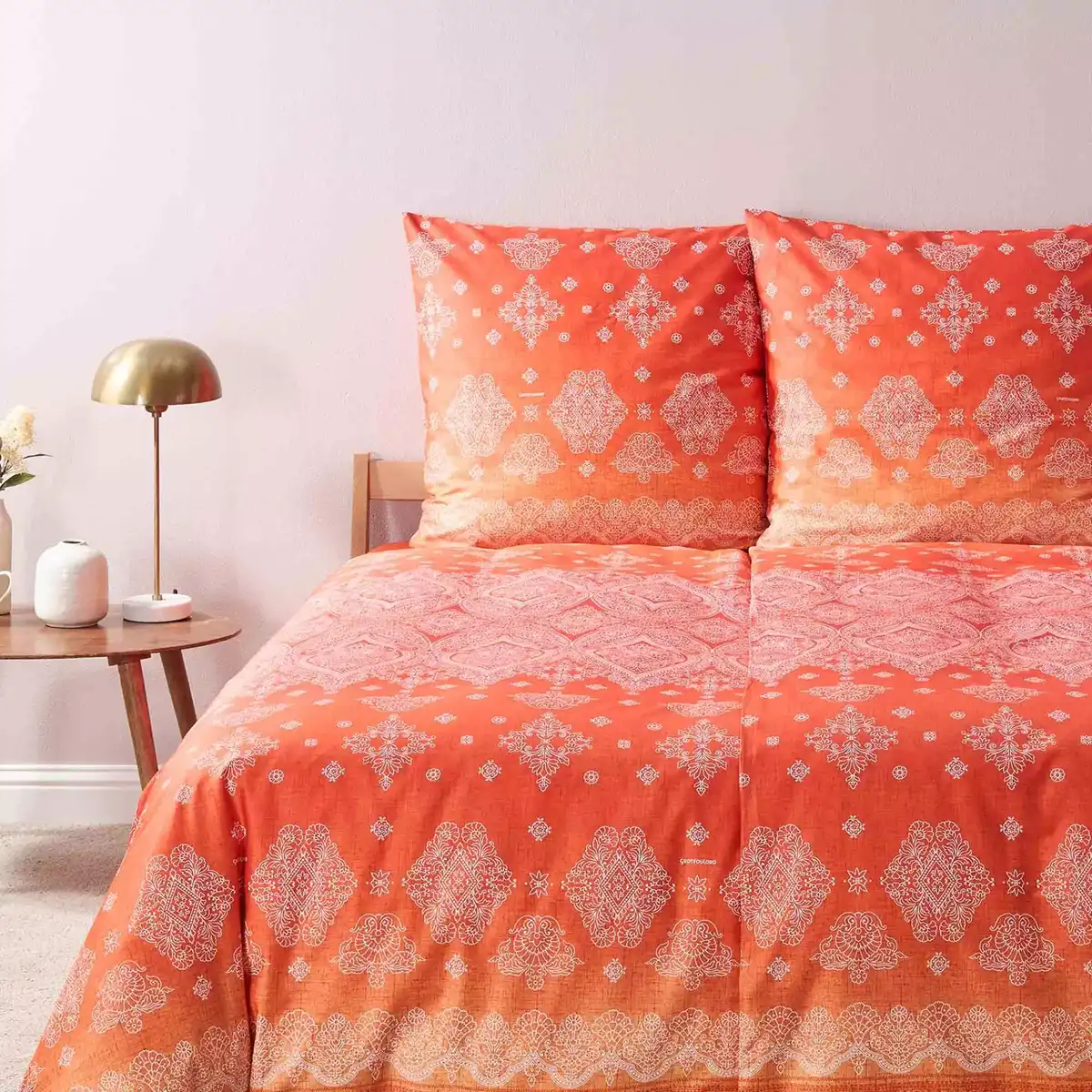 Bassetti bäddset Kerala O1 orange - Singel