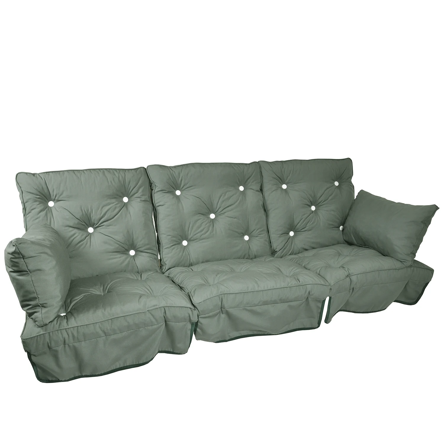 Hammockdynor låg rygg dralon - mossgrön