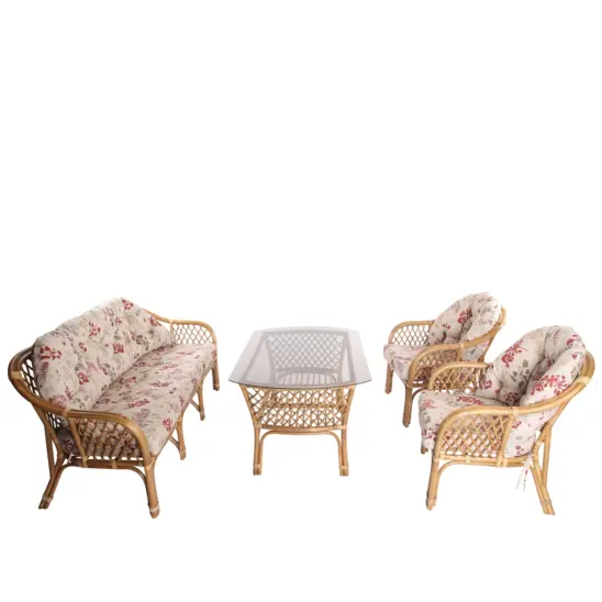 Sabina 3-sitsgrupp brun/nature