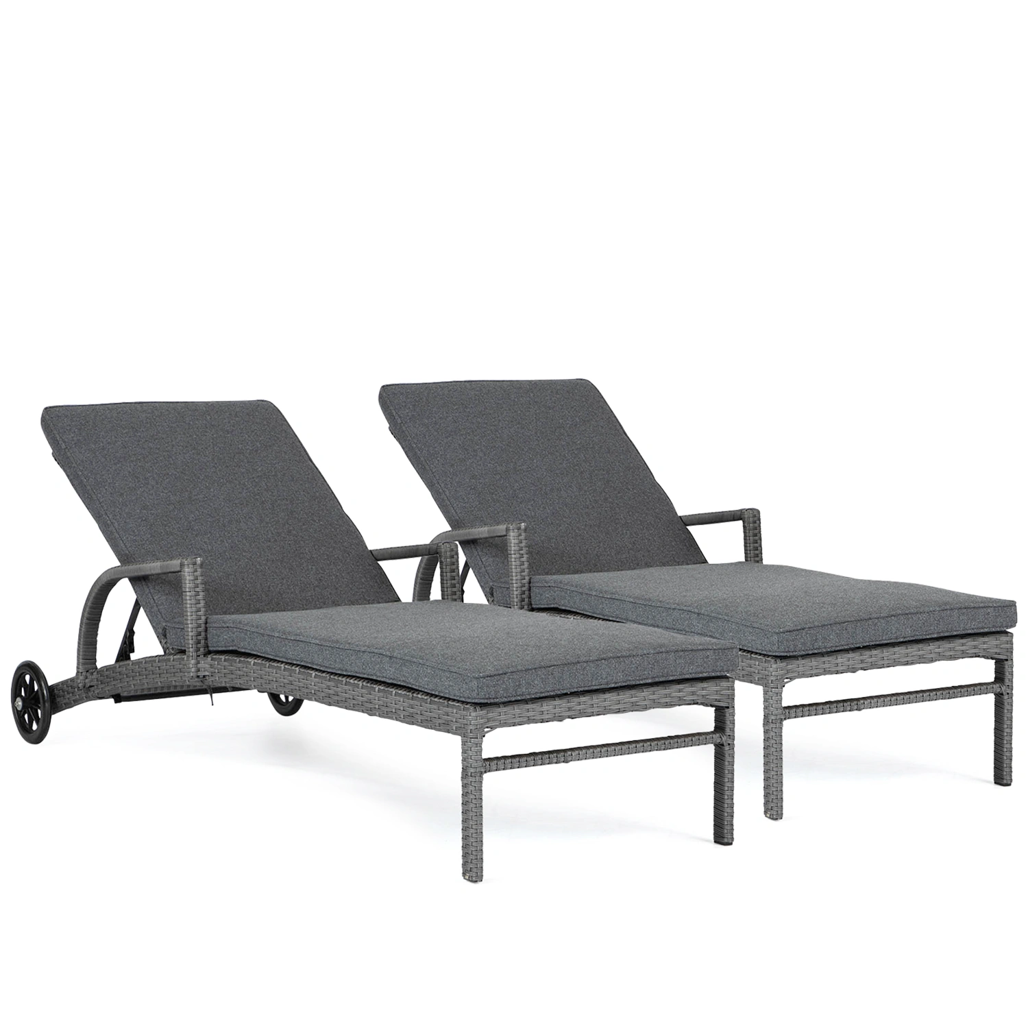 Product Image for Costa solsängar set, antracitgrå/mörkgrå