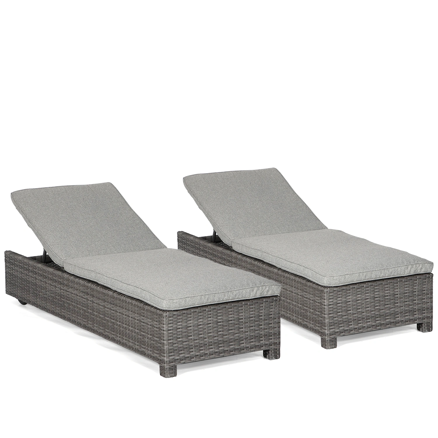 Product Image for Playa solsängar set, antracitgrå/ljusgrå