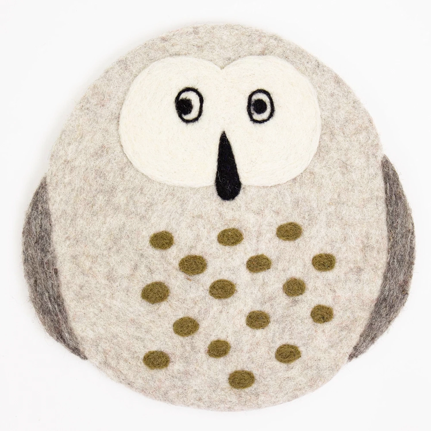 Felt Owl sittdyna Ø28 cm