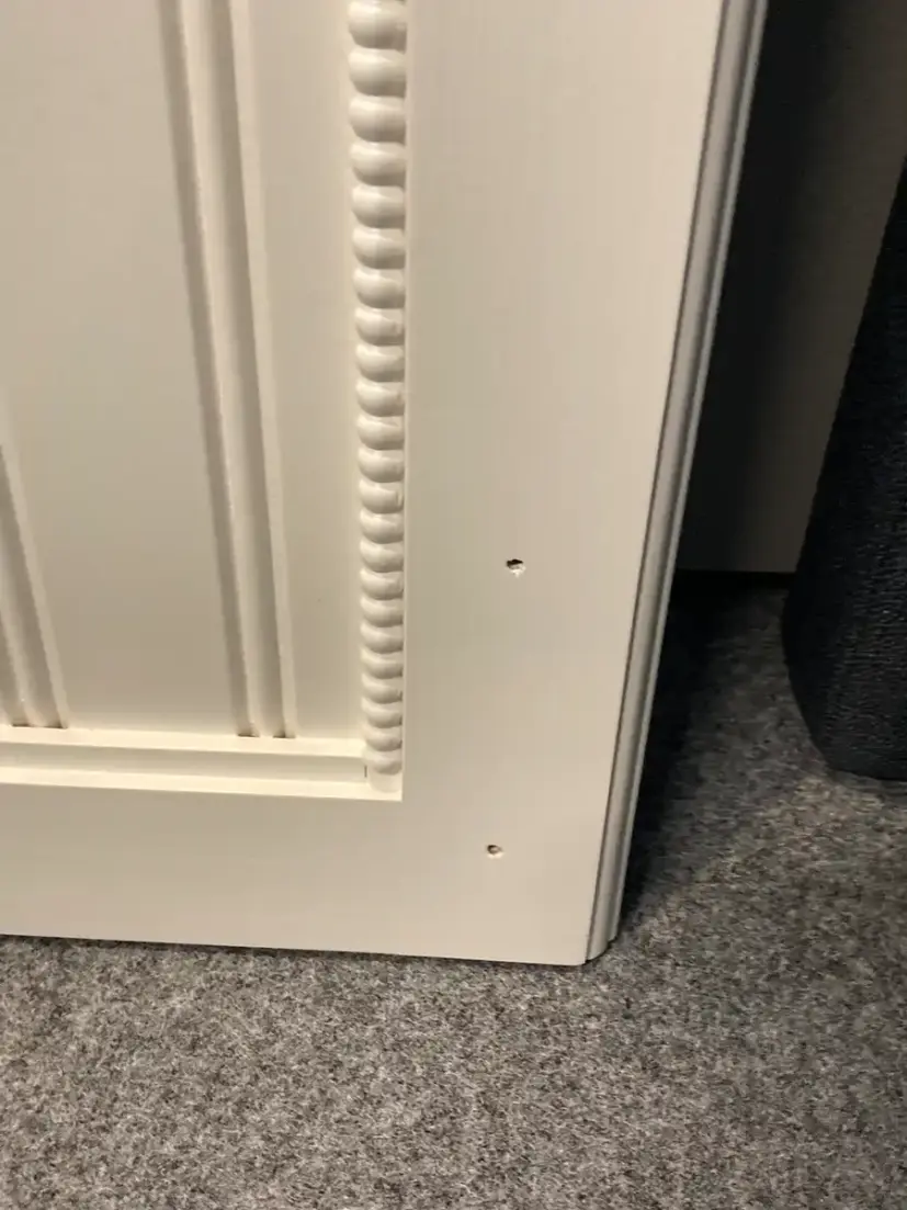 Herrgården sänggavel kritvit 180 cm, inkl. sängskåp