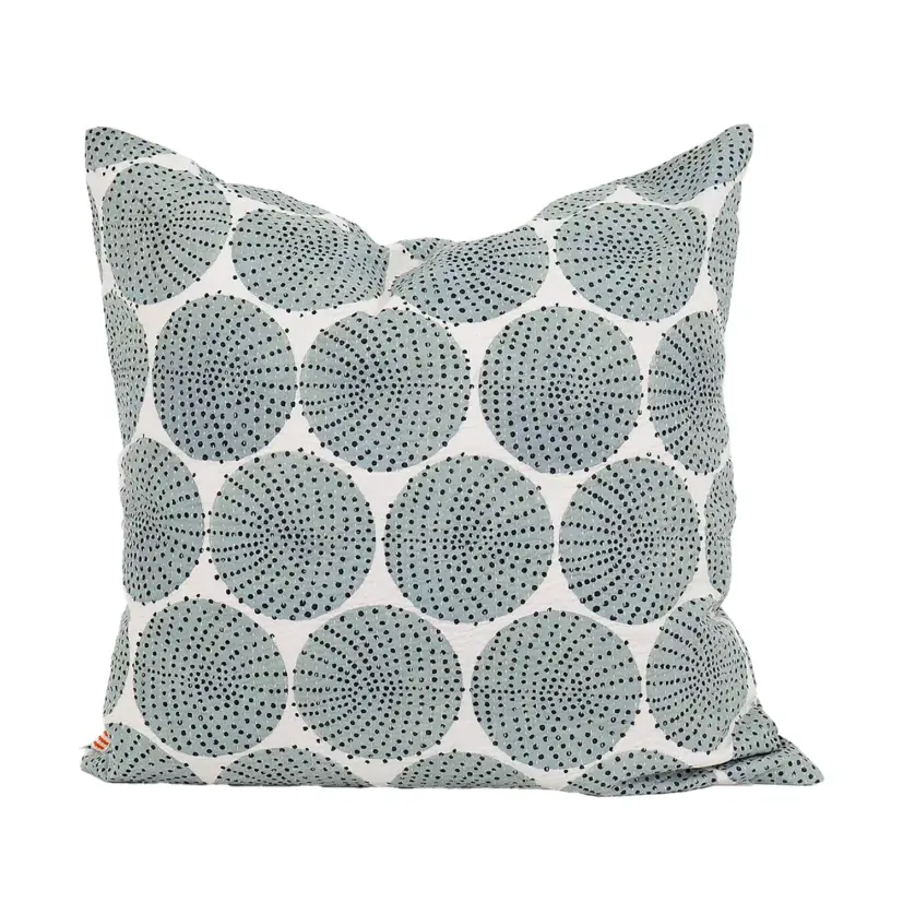 Kuddfodral Dots in Dot mintgrön/svart 50x50 cm