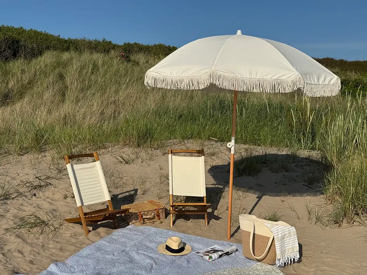 Mölle solstol offwhite