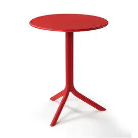 Spritz bord röd Ø60 cm, H40/76,5 cm
