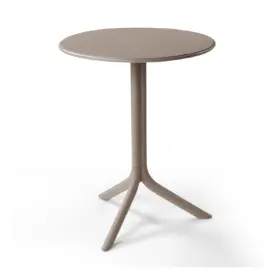 Spritz bord taupe Ø60 cm, H40/76,5 cm