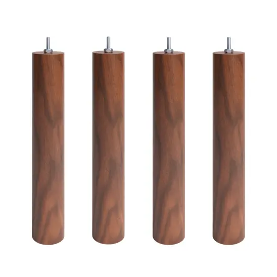 Cylinder sängben valnöt - 30 cm