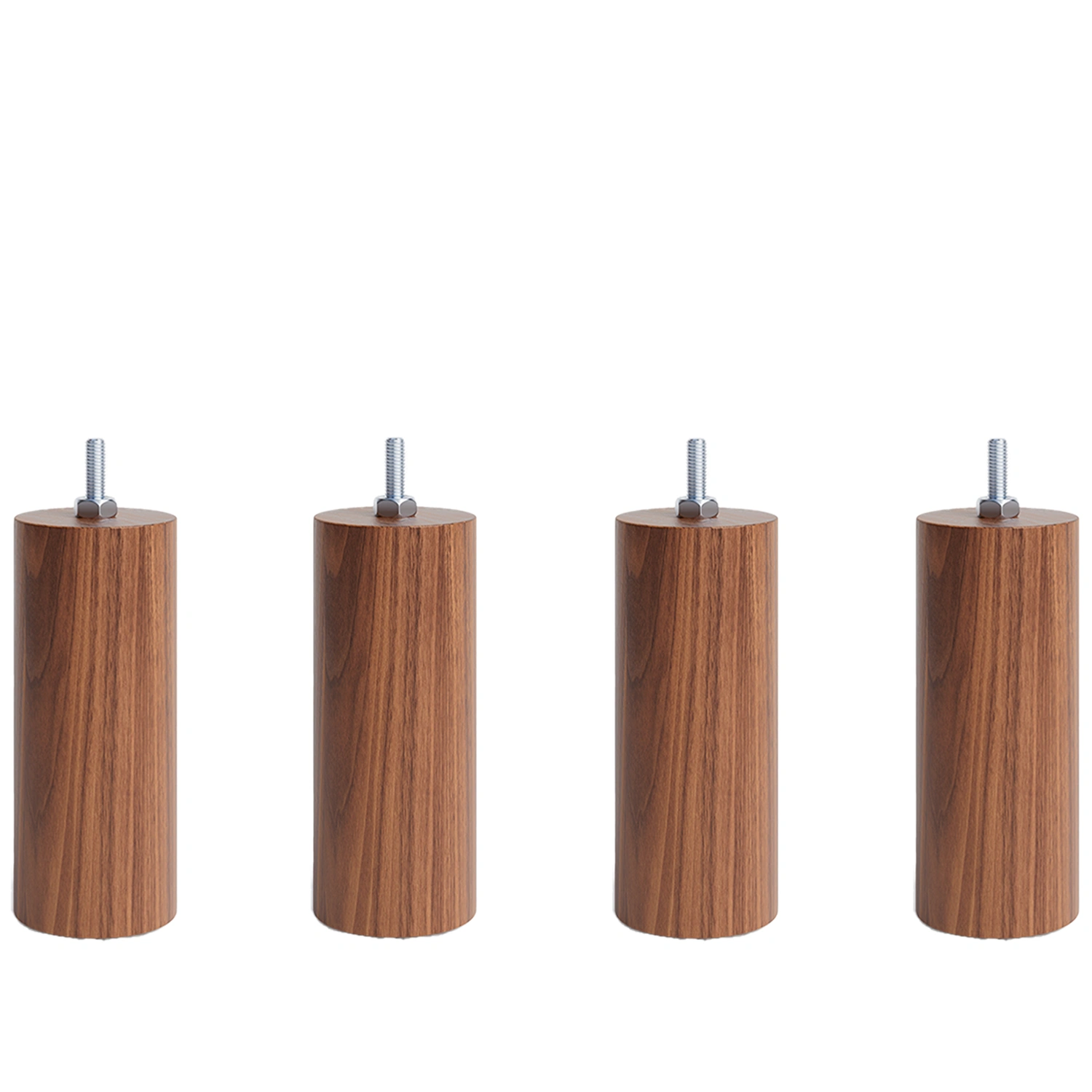 Cylinder sängben valnöt - 13 cm