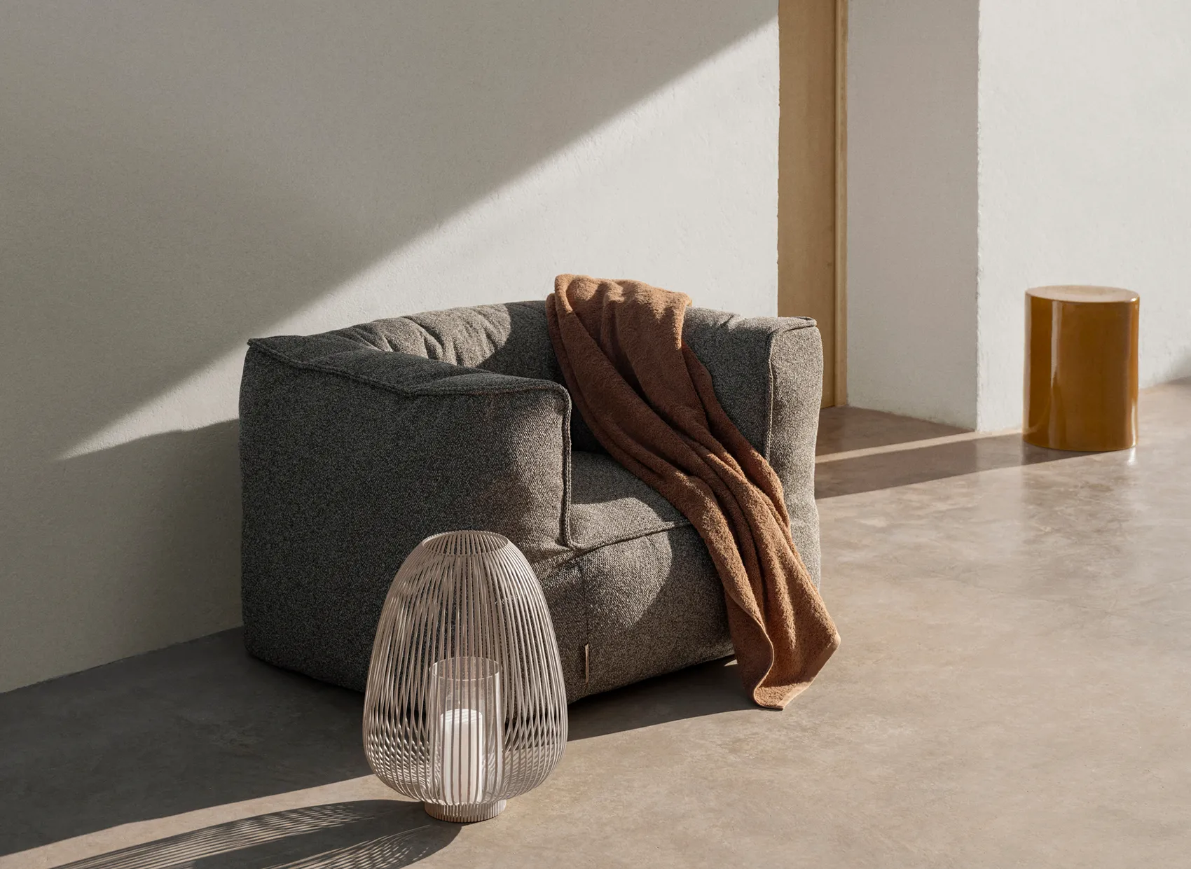 Grow fåtölj - bouclé earth