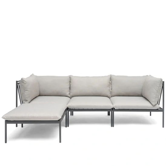 Bolmsö divansoffa svart/gråbeige