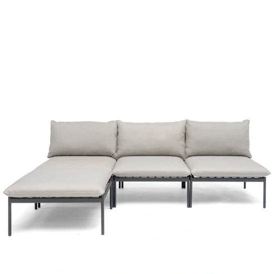 Bolmsö divansoffa utan armstöd svart/gråbeige