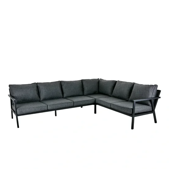 Rana hörnsoffa svart/onyx, Låg V224/H291 cm