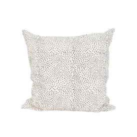 Fleck quiltat kuddfodral vit/svart 50x50 cm