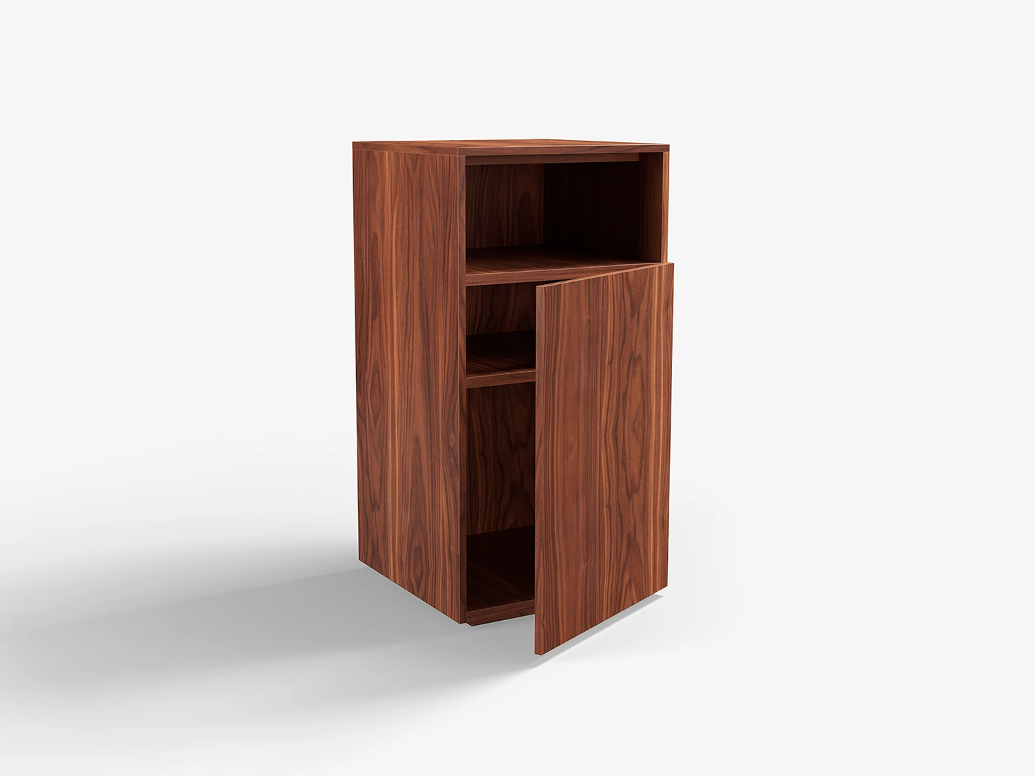 Holme sängbord valnöt hög - höger