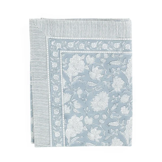 Bordsduk Indian Rose dusty blue, 150x350 cm