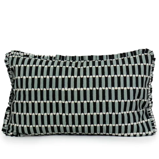 Kudde Tivoli svart/grå 30x50 cm