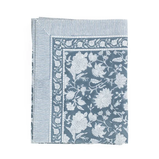 Bordsduk Indian Rose true navy, 150x350 cm