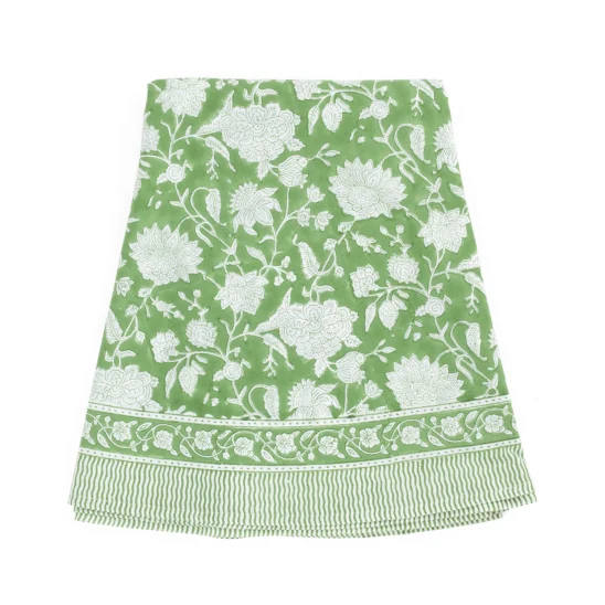 Bordsduk Indian Rose green tea, Ø160 cm