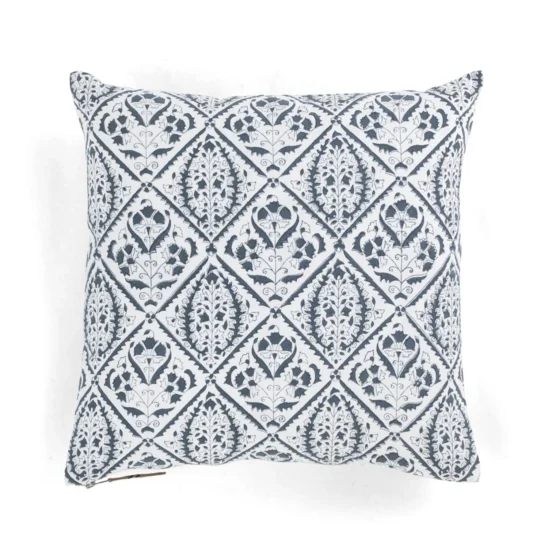 Kuddfodral Jaipur true navy 50x50 cm