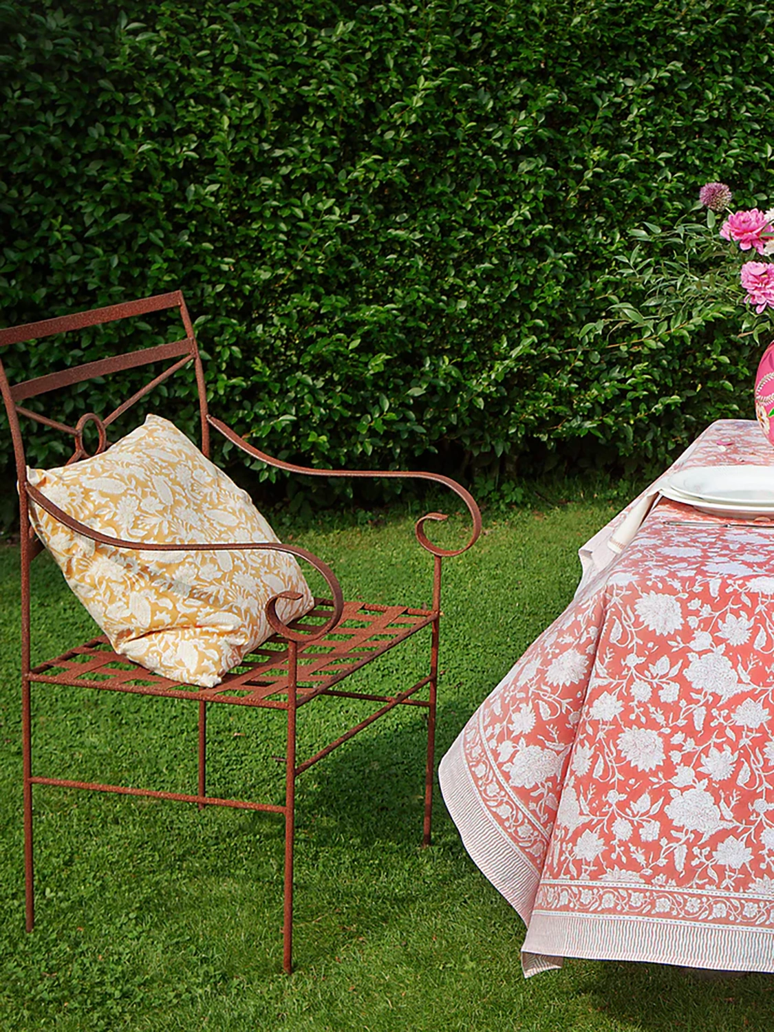 Kuddfodral Jodhpur orange 50x50 cm