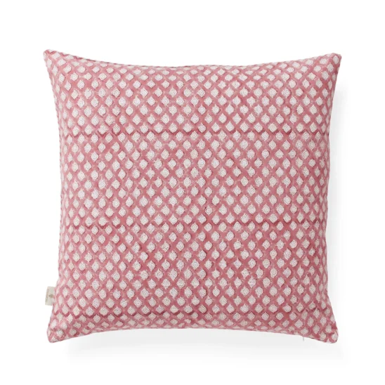 Kuddfodral Medallion fuchsia rose 47x47 cm