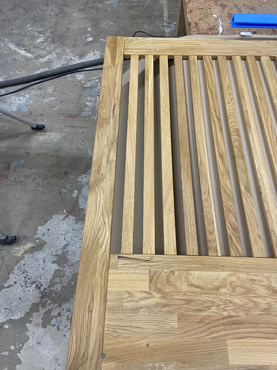 Nova sänggavel oljad ek, 210 cm