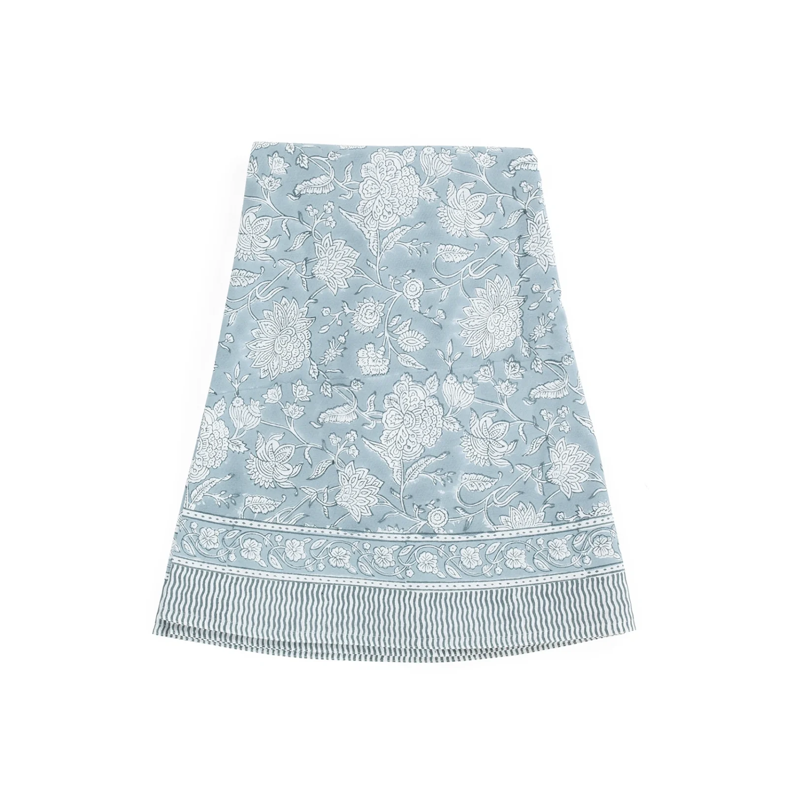 Bordsduk Indian Rose dusty blue, Ø220 cm