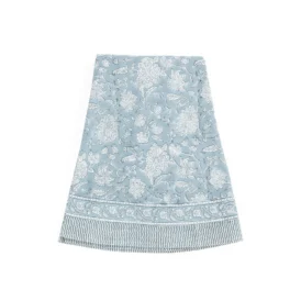 Bordsduk Indian Rose dusty blue, Ø160 cm