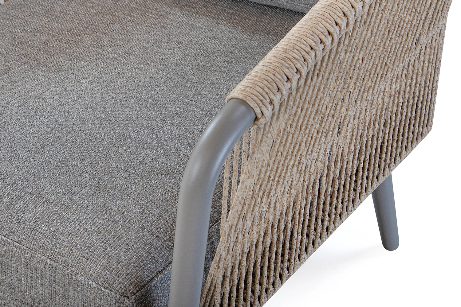 Madeira hörnsoffgrupp med soffbord – khaki/beige