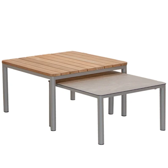 Sevilla satsbord khaki/teak/sand