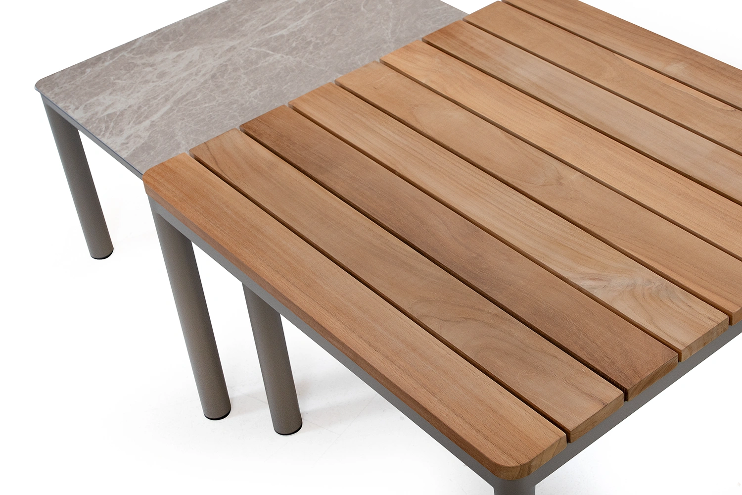 Sevilla satsbord khaki/teak/sand