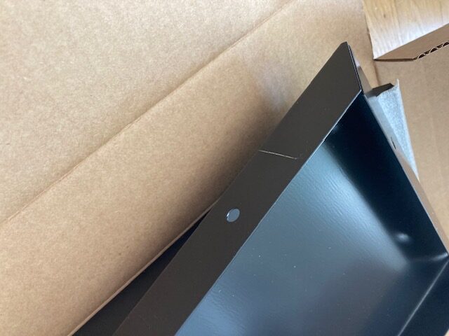 BEDD paneler svartlack 40x25 cm, 2-pack (outlet)