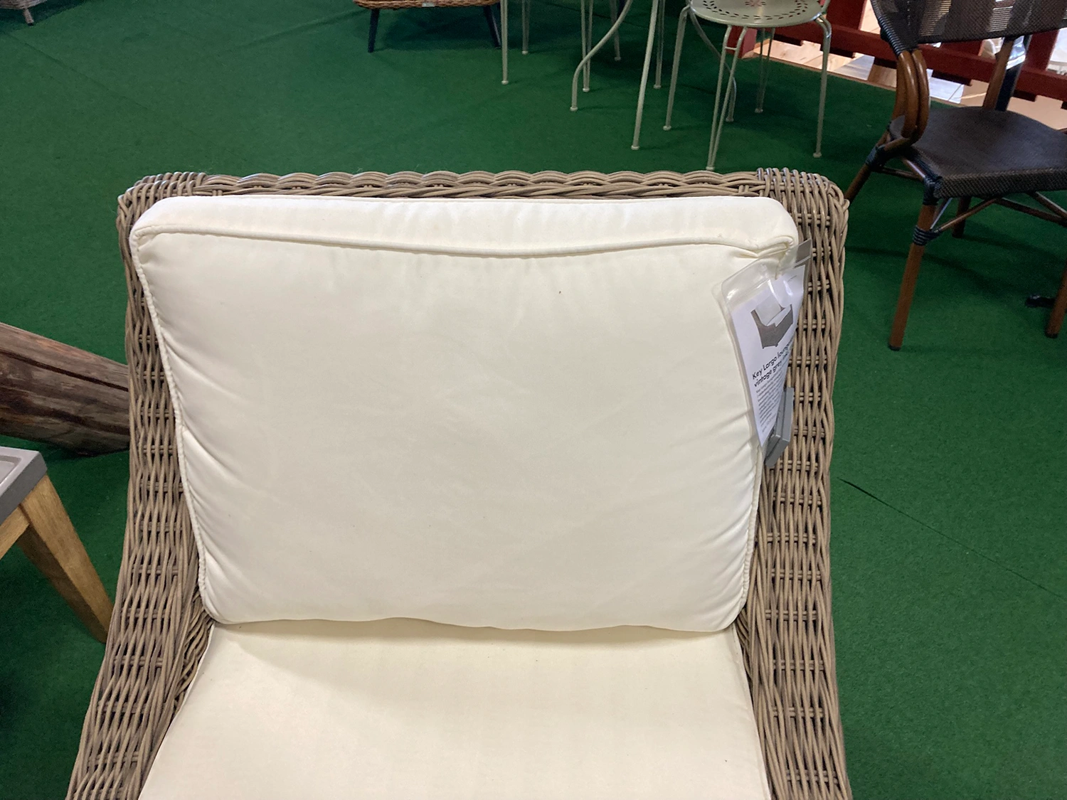 Key Largo fåtölj vintagegrå – med dyna