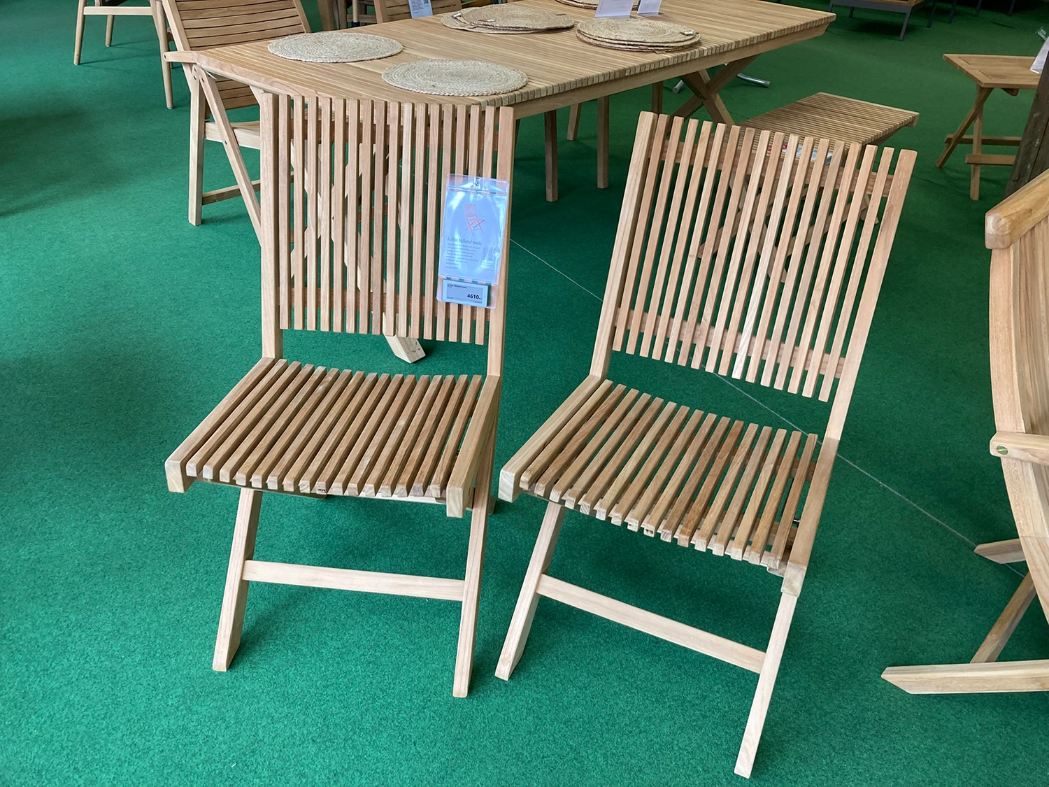 Julita fällstol teak - 2-pack