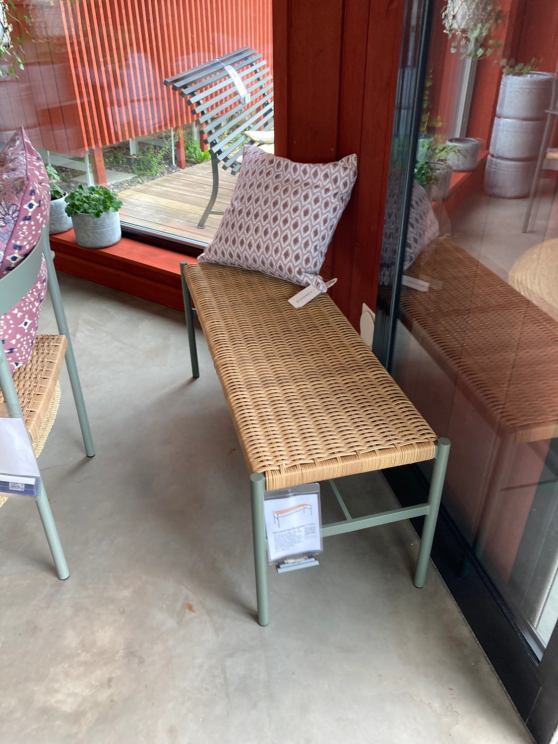 DK bänk nordic green/natur